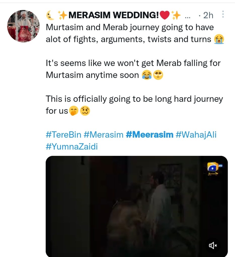 Tere Bin Fans in Love with Meerab & Murtasim's Wedding