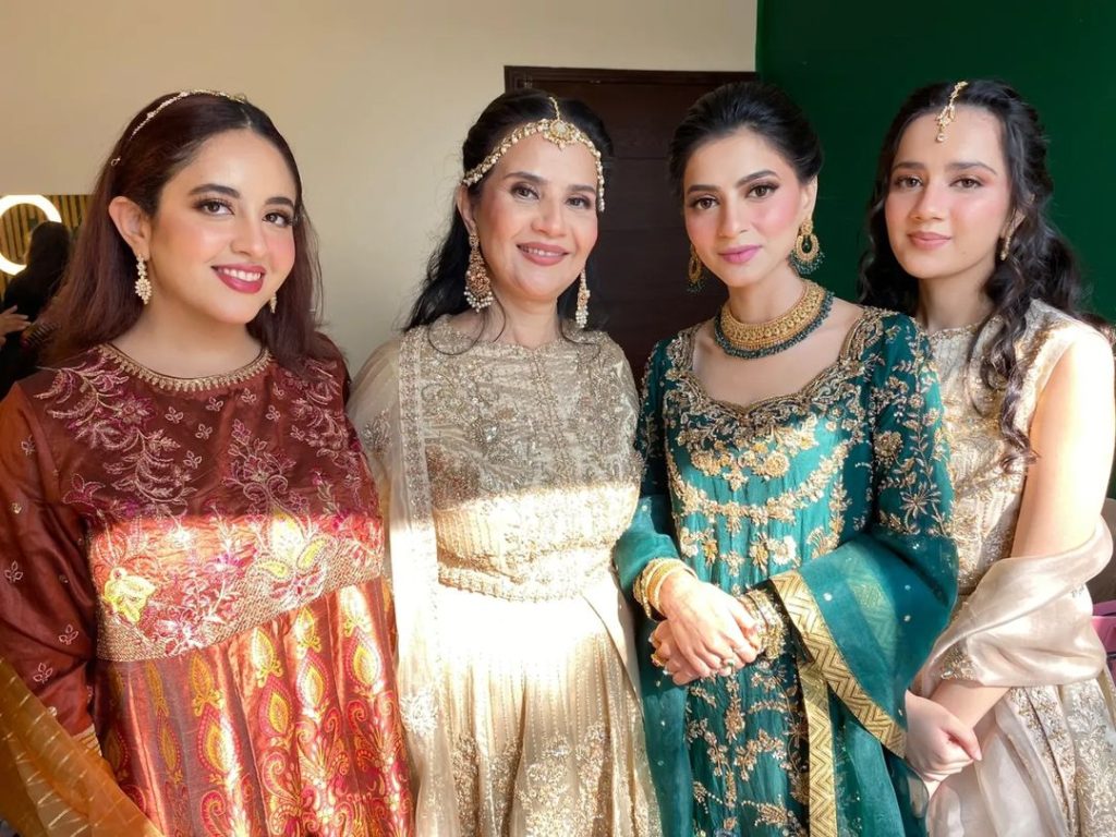 Actress Munazzah Arif Looks Beautiful At Her Son's Wedding