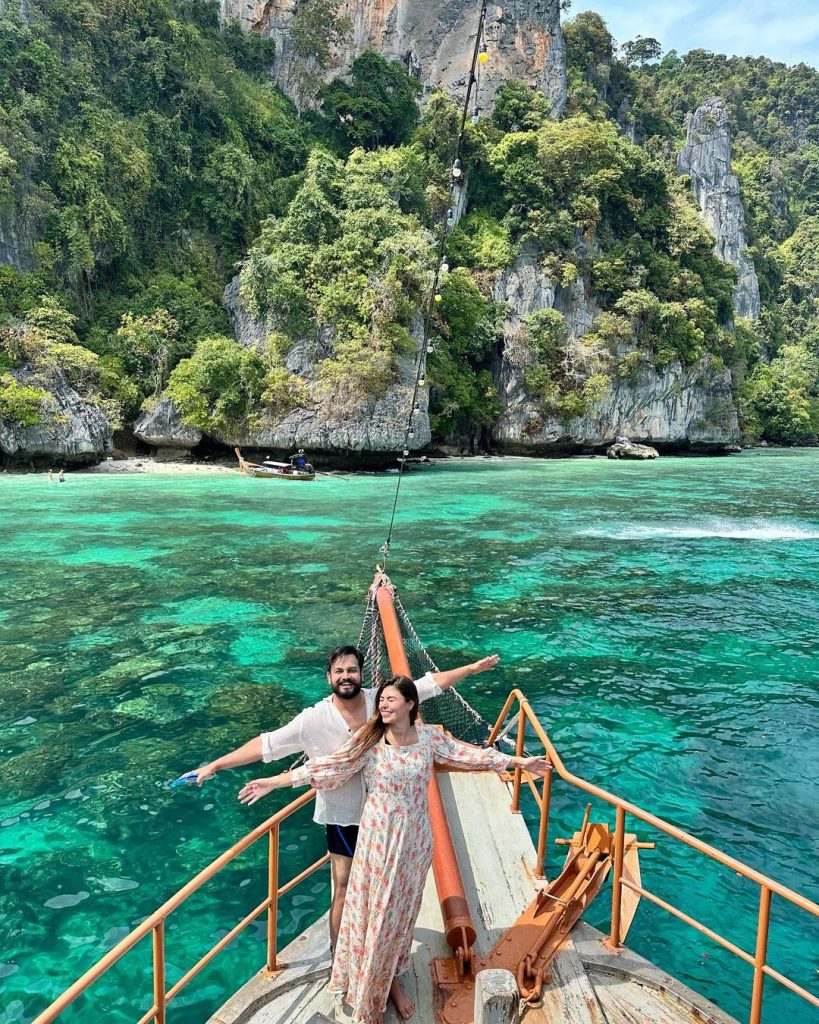 Azlan Shah And Warisha Khan Vacation In Phuket