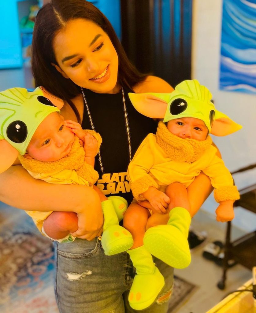 Zohreh Amir's Beautiful Twins Turn 9 Months Old