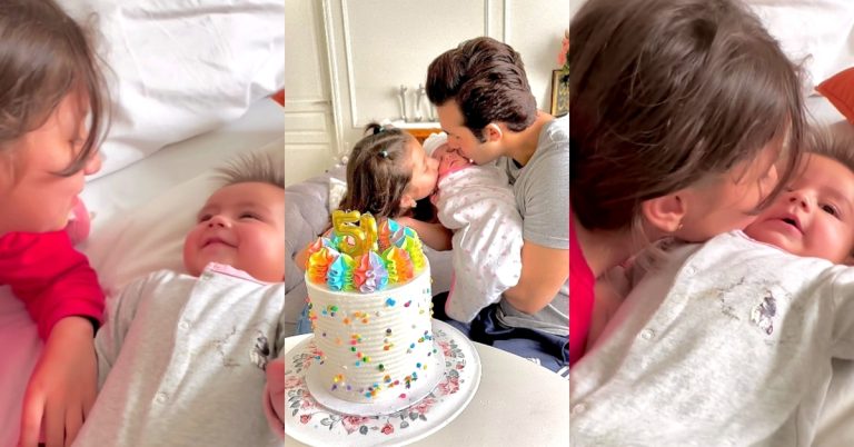 Shahroz Sabzwari Shares Adorable Video of Nooreh Playing With Zahra