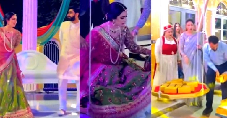 Pakistani Bride Weighed In 70 Kg Gold – Video Goes Viral