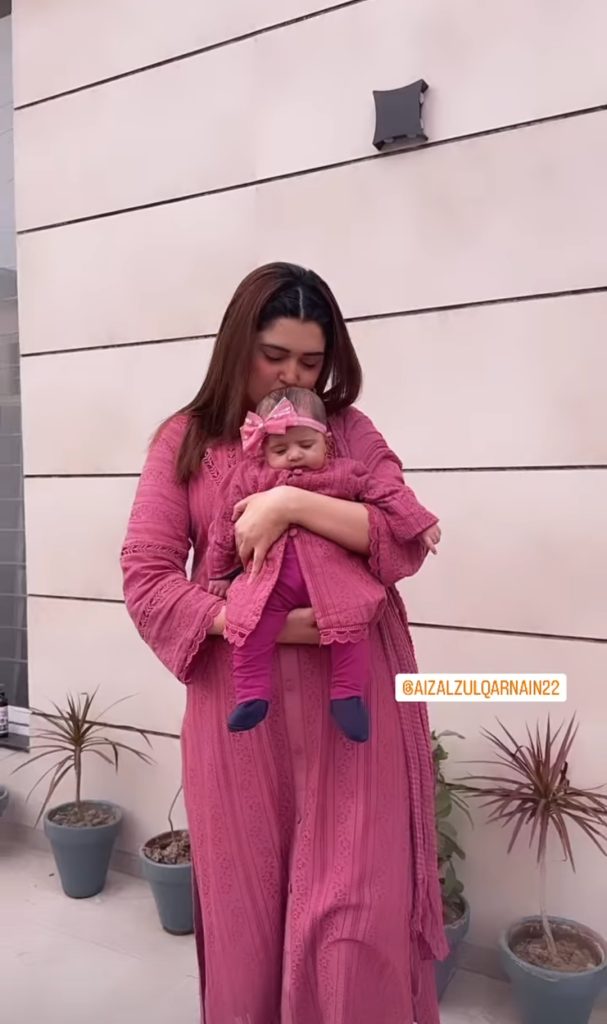 Kanwal and Zulqarnain New Pictures & Reels With Daughter