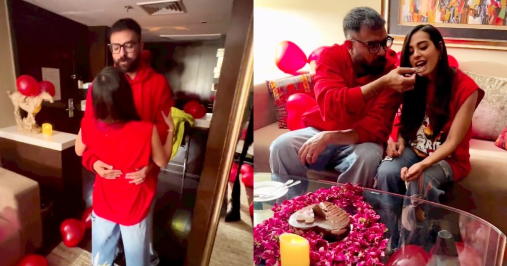 Yasir Hussain's Romantic Surprise For Iqra Aziz On Valentines Day