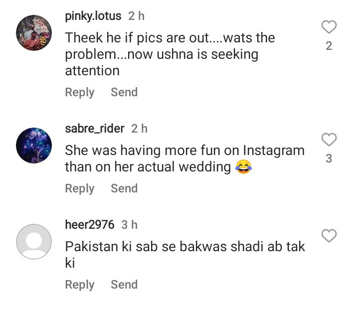 Ushna Shah Calls Out Blogger For Leaking Her Wedding Pictures