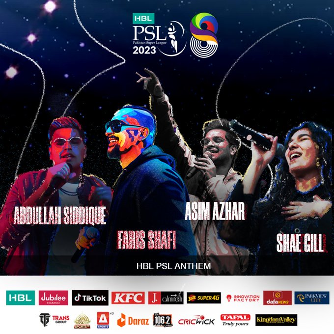 PSL Anthem Star-Studded Artist Lineup Revealed