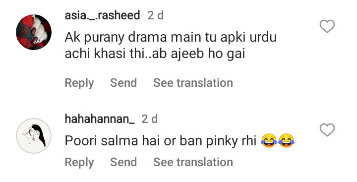 Netizens Criticize Saba Shah For Fake Urdu Accent