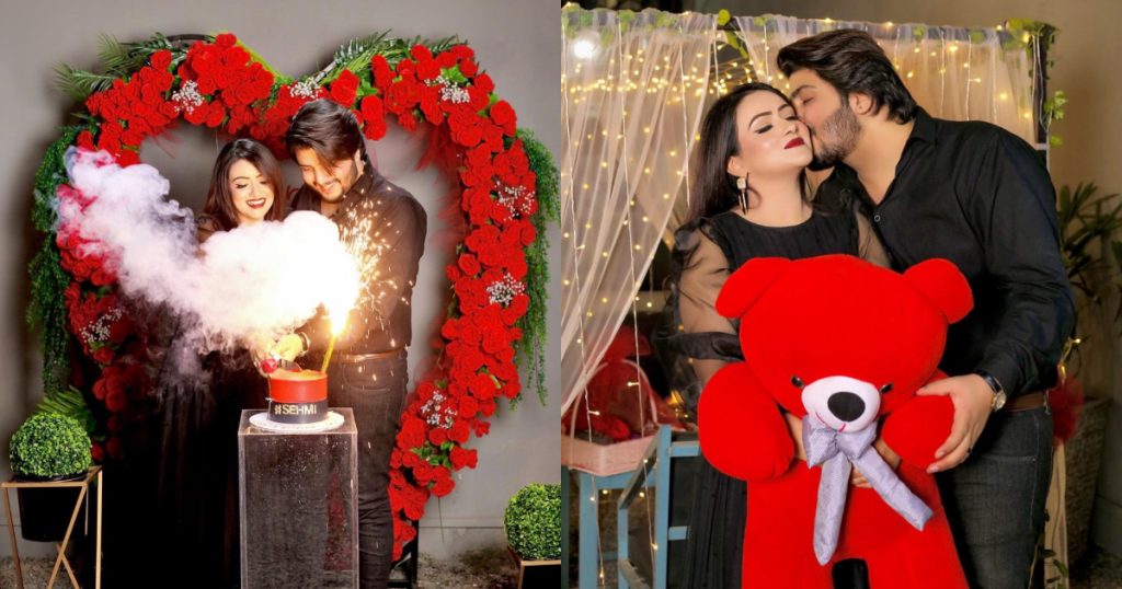 Sehar Hayat And Sami Rasheed Romantic Valentines Day Shoot