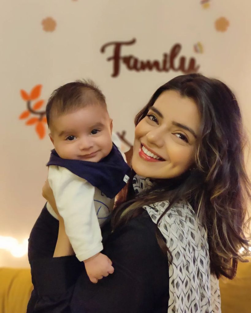 Srha Asghar's Beautiful Pictures With Baby Son Ehaan