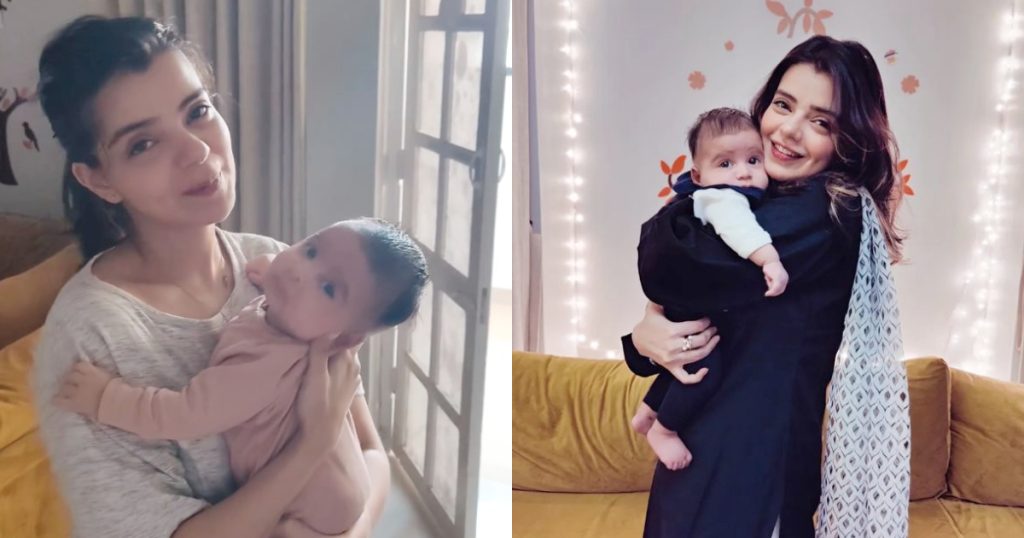 Srha Asghar's Beautiful Pictures With Baby Son Ehaan