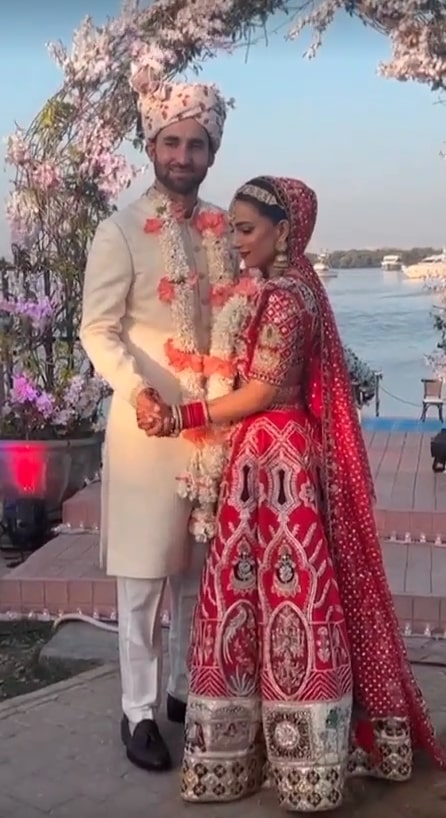 Ushna Shah Looks Ethereal In Red On Her Wedding Day