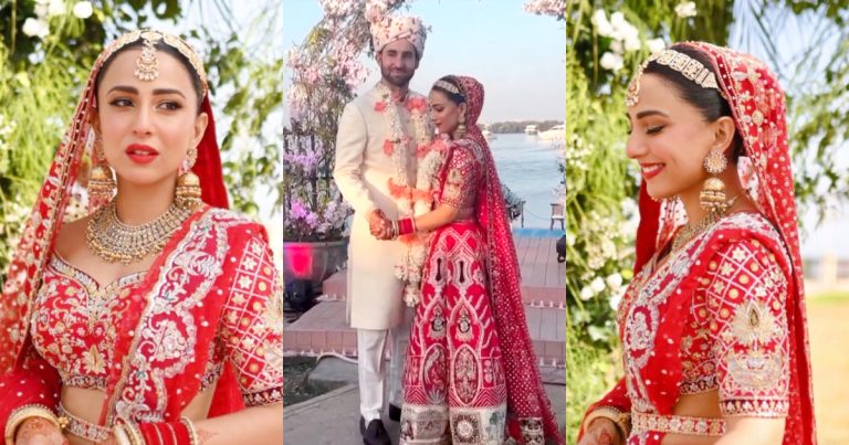 Ushna Shah Looks Ethereal In Red On Her Wedding Day