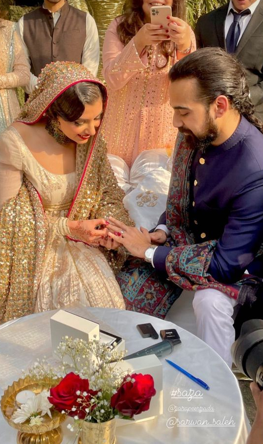 Model Zara Peerzada Nikkah Pictures