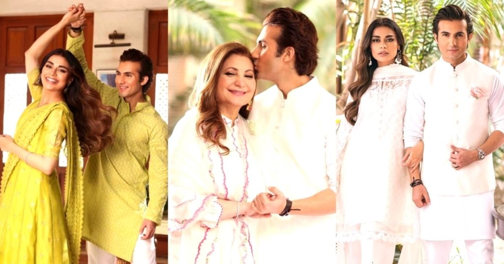 Gorgeous Photoshoot of Sadaf Kanwal and Shahroz Sabzwari for An Eid Campaign