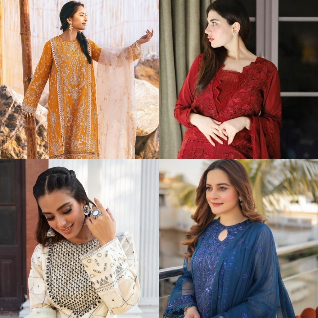 Pakistani Celebrities All Set To Glam Up on Eid With Their Pretty Outfits