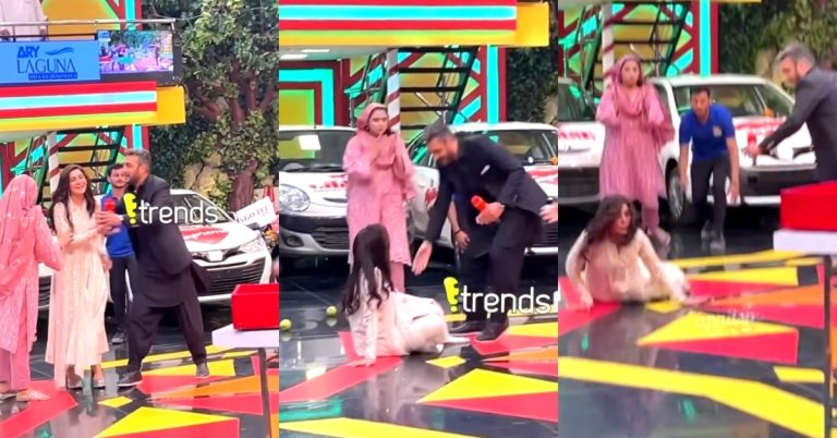 Shaista Lodhi Falls Badly In Jeeto Pakistan