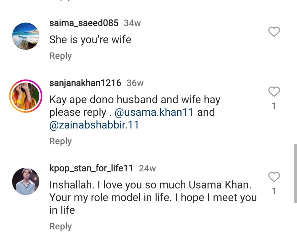 Zainab Shabir Reveals Her Relationship Status With Usama Khan