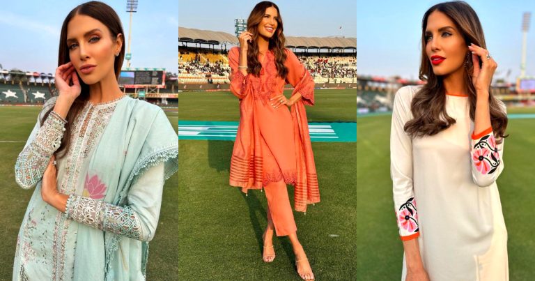 PSL Host Erin Holland Is A Big Fan Of Pakistani Dresses