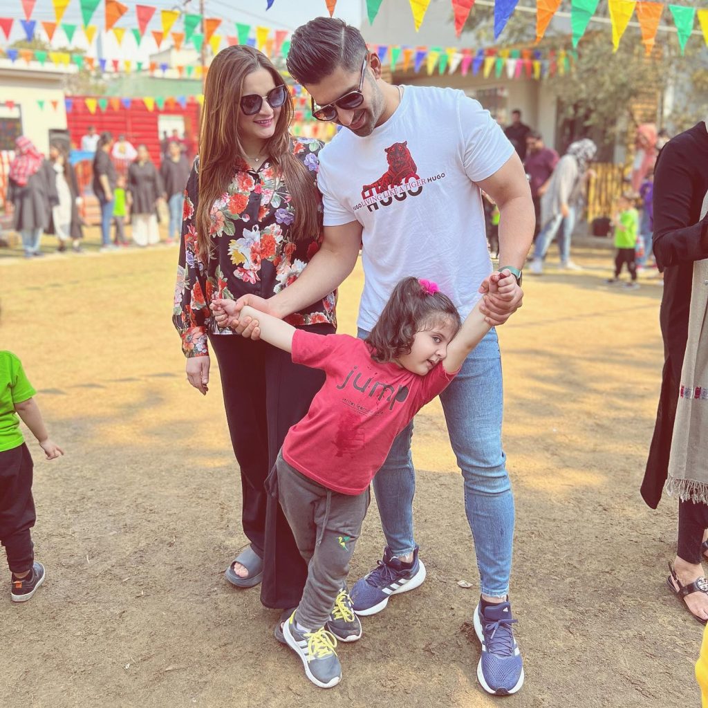Aiman Khan Muneeb Butt New & Adorable Family Pictures