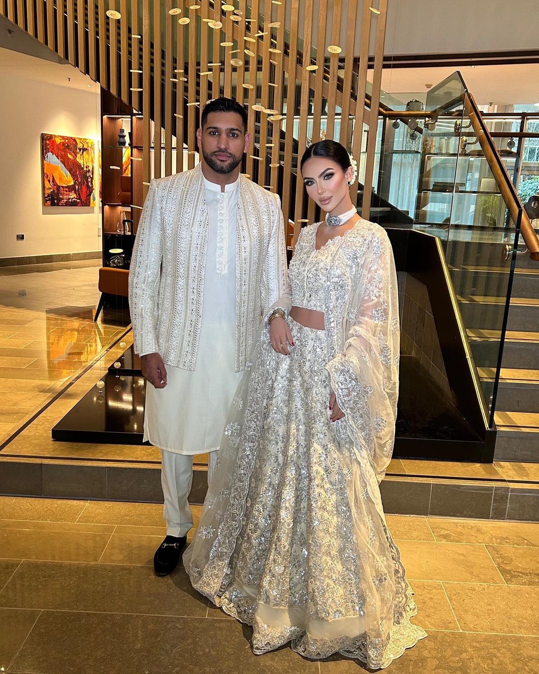 Amir Khan And Faryal Makhdoom At A Wedding Reviewit pk Amir Khan And Faryal Makhdoom At A Wedding Reviewit pk