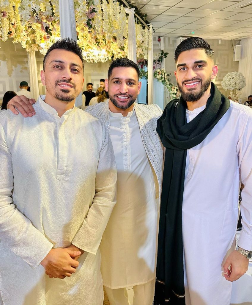 Amir Khan And Faryal Makhdoom At A Wedding