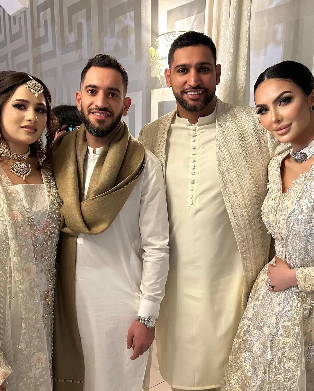 Amir Khan And Faryal Makhdoom At A Wedding | Reviewit.pk