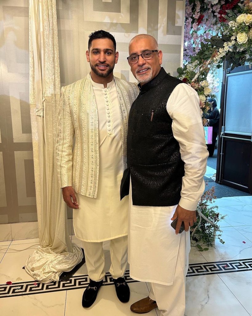 Amir Khan And Faryal Makhdoom At A Wedding