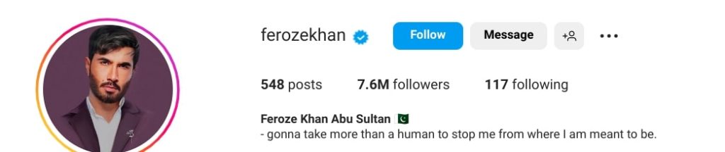 Feroze Khan Changes His Name On Instagram