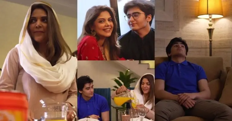 Hadiqa Kiani and Her Son’s First  Television Appearance in Ramadan TVC