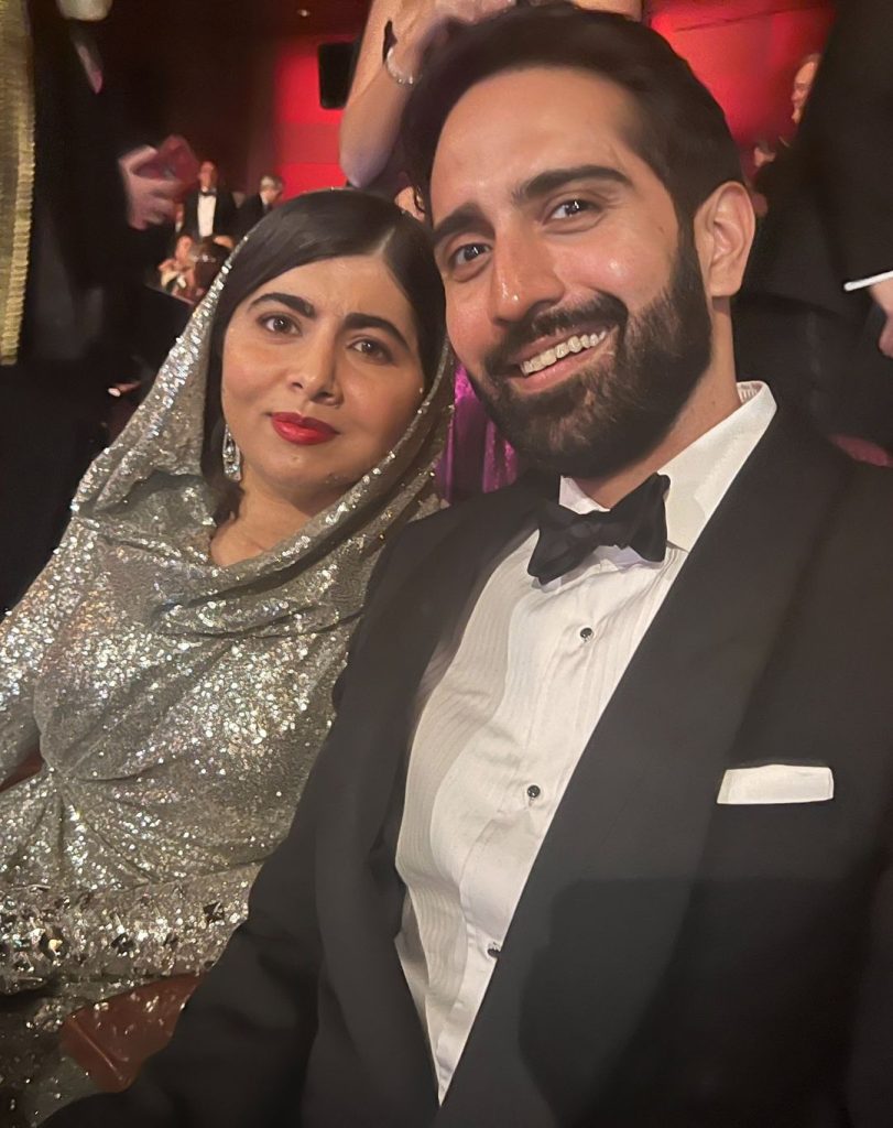 Malala Yousafzai With Husband Asser Malik At The Oscars