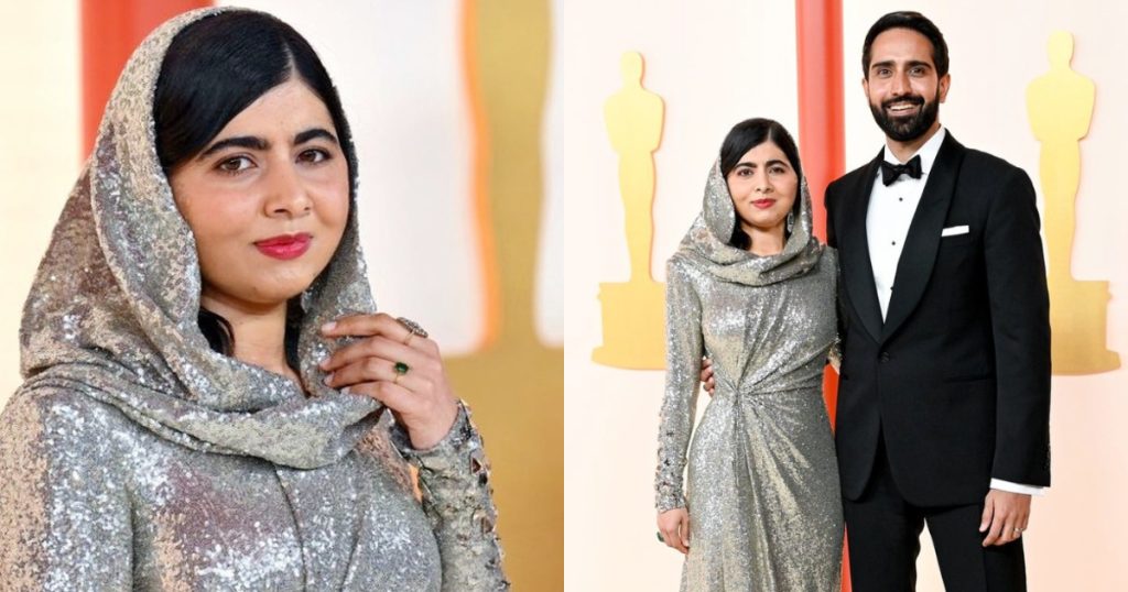 Malala Yousafzai With Husband Asser Malik At The Oscars