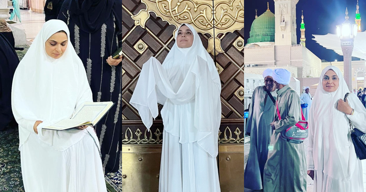 Women's Hajj Umrah Necessity Set Umrah Dress Cream