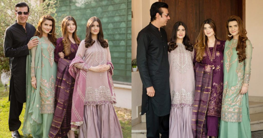 Moammar Rana With His Beautiful Wife And Daughters