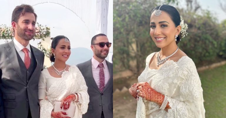 Ushna Shah Shines In White On Her Walima