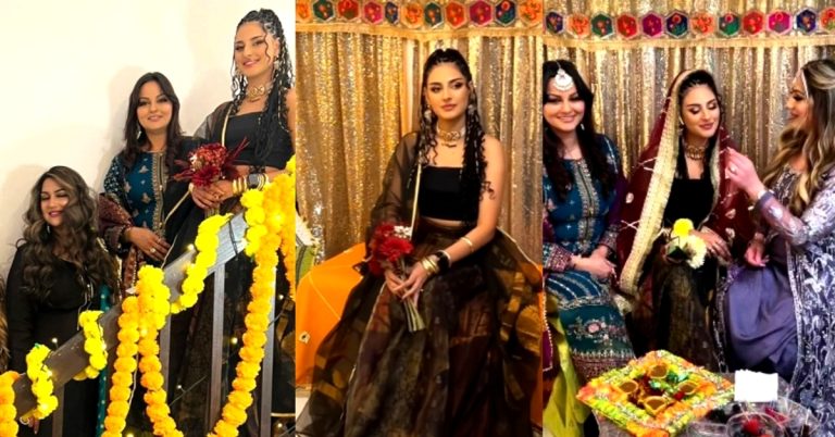 Juvaria Abbasi Daughter Anzela Abbasi Dholki Pictures