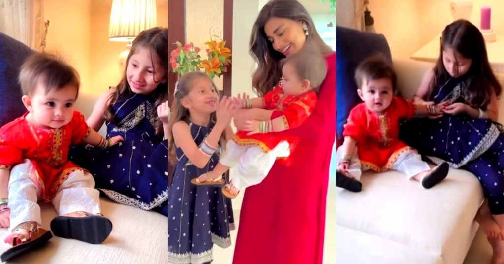 Nooreh & Zahra Adorable Pictures & Video from Eid UL Fitr Day 1