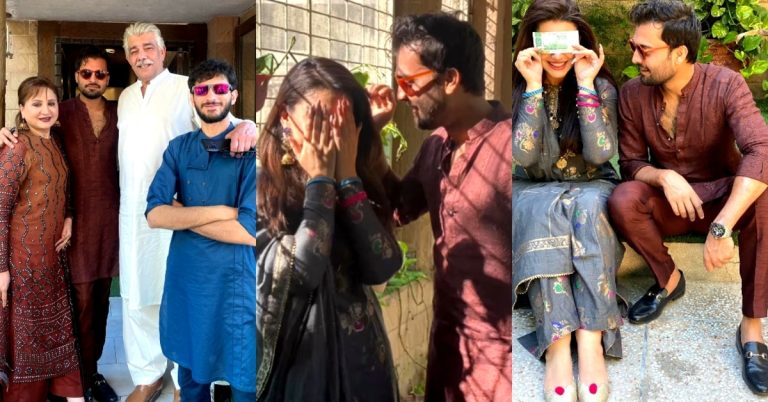 Zara Noor Abbas & Asad Siddiqui Family Pictures from Eid Day 1
