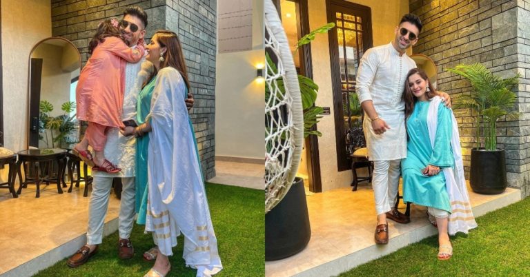 Aiman Khan & Muneeb Butt Family Pictures from Eid UL Fitr 2023 Day 1