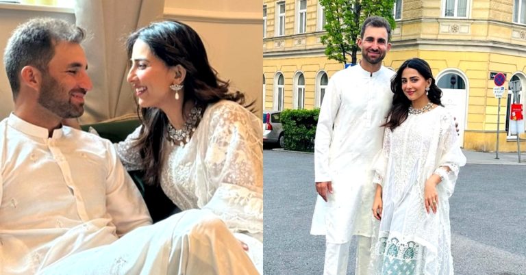 Ushna Shah  Celebrates Eid in Vienna With Husband