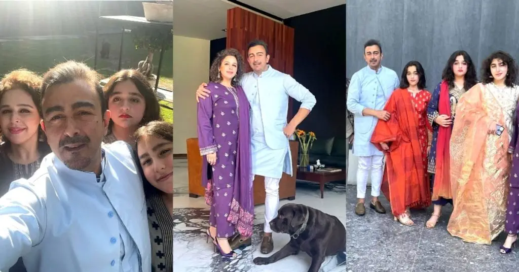 Shaan Shahid Eid Pictures With His Adorable Family