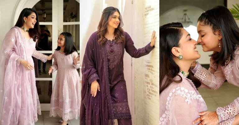 Sanam Jung Eid Pictures With Daughter Alaya