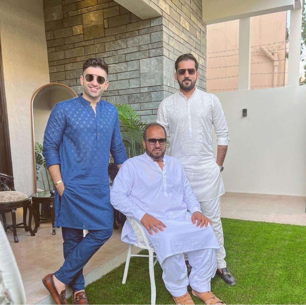 Aiman Khan & Muneeb Butt Family Pictures from Eid UL Fitr 2023 Day 1