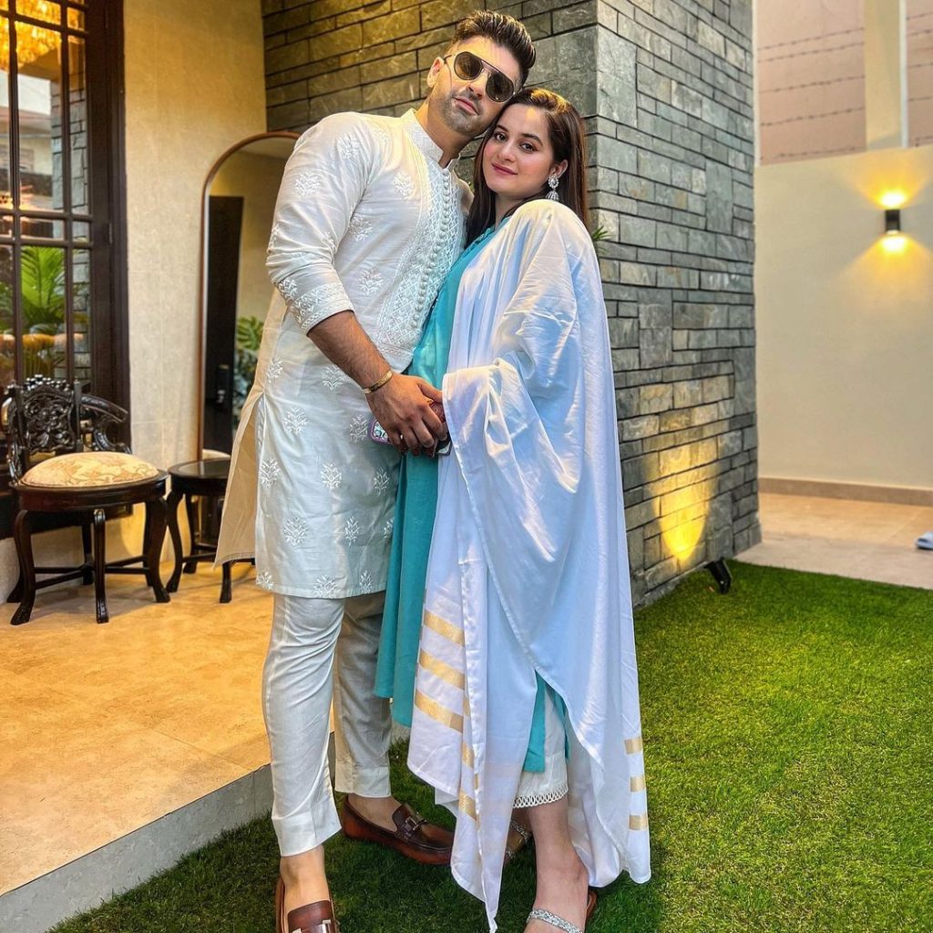 Aiman Khan & Muneeb Butt Family Pictures from Eid UL Fitr 2023 Day 1
