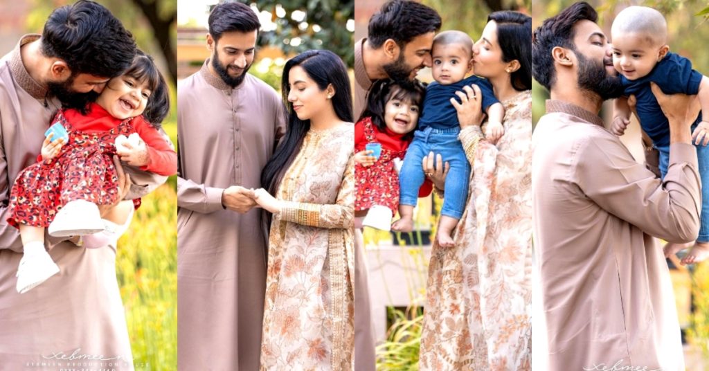 Cricketer Imad Wasim Adorable Family Photoshoot