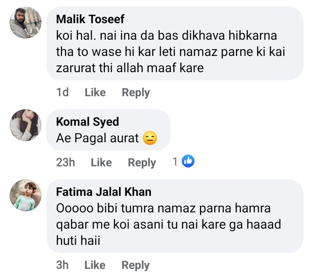 Heavy Public Criticism on Meera For Filming Her Namaz Video in Masjid E Nabwi