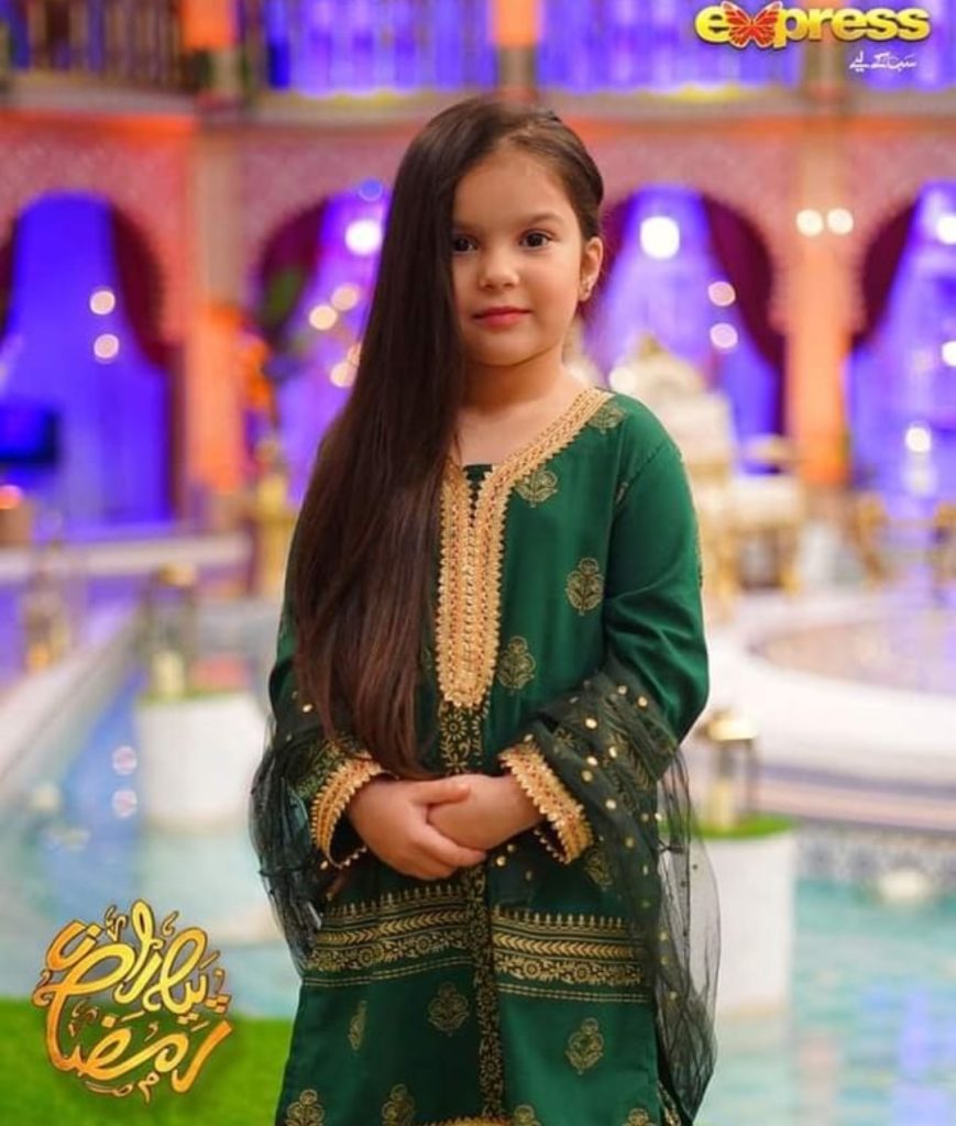 Actor Noman Habib Daughter Pictures from Ramazan Transmission