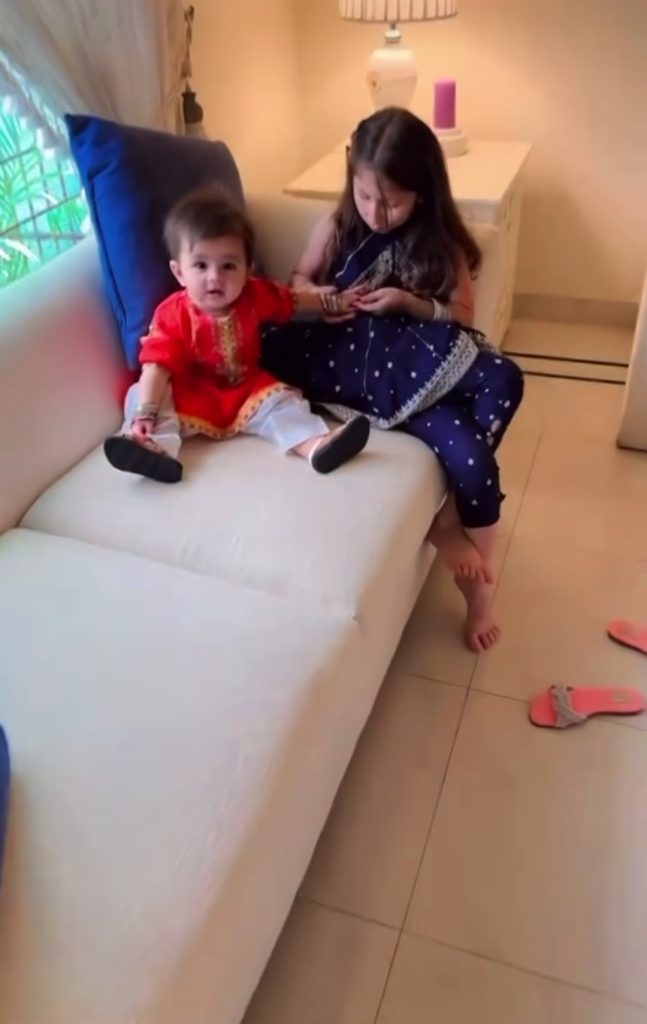Nooreh & Zahra Adorable Pictures & Video from Eid UL Fitr Day 1