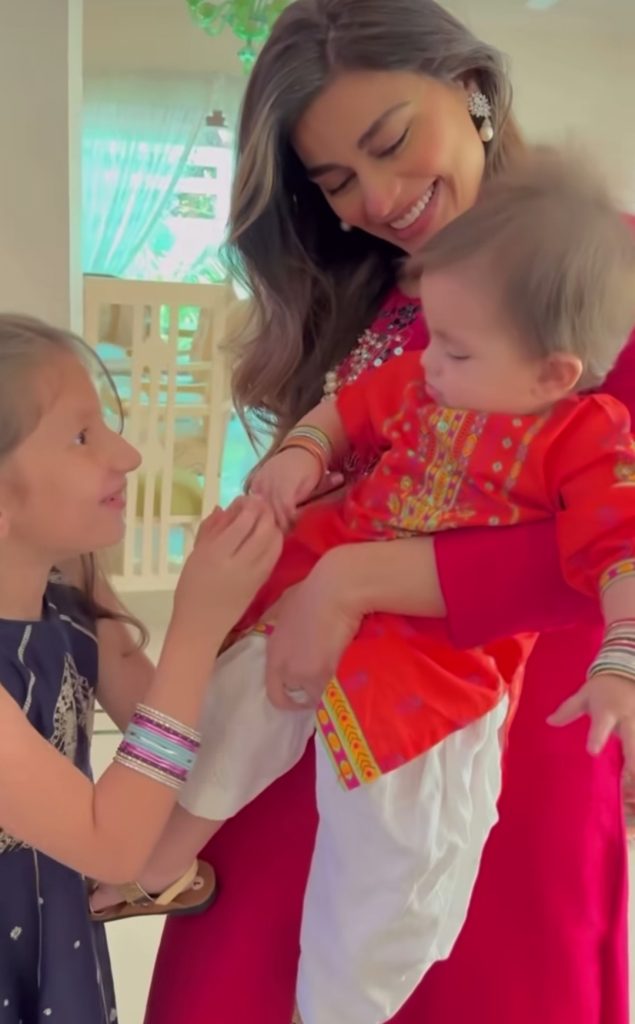 Nooreh & Zahra Adorable Pictures & Video from Eid UL Fitr Day 1