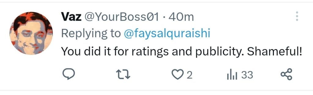 Faysal Quraishi Replies To The Twitter Propaganda Against Him