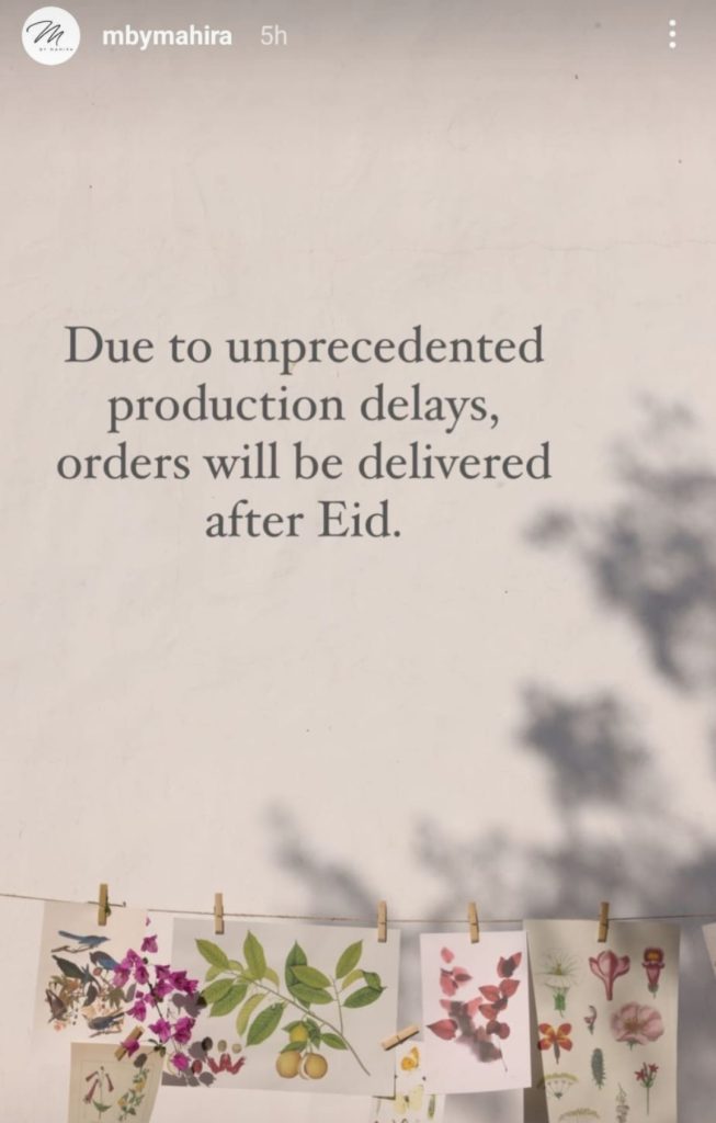 Customers Irritated By MbyMahira's Delayed Eid Outfits Delivery